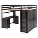 preview thumbnail 53 of 54, Twin/ Full Size Loft Bed Frame with 3 Drawers, Desk and Wardrobe, Solid Wood Versatility Storage Bed Frame for Kids, Teens