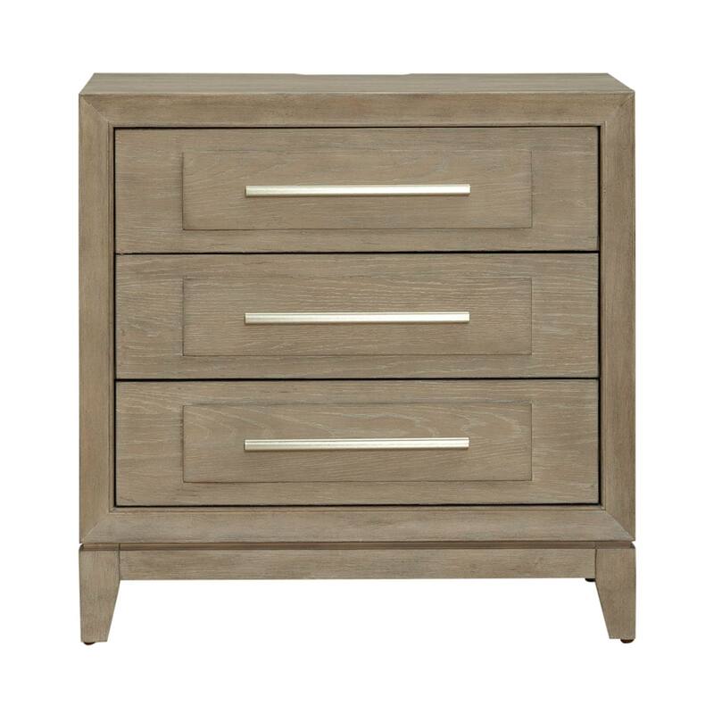 Liberty Furniture Brentwood 3 Drawer Nightstand with Charging Station