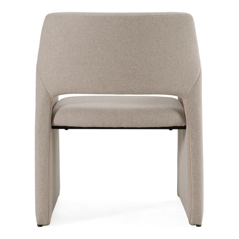 Modrest Lasara Modern Beige Fabric Dining Chair