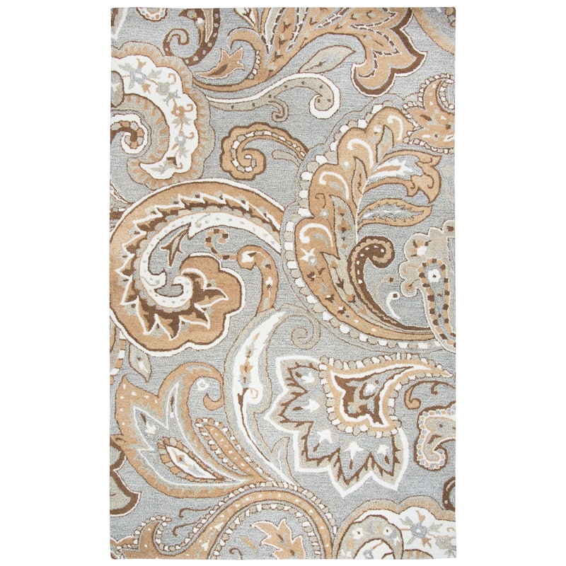 Alora Decor Makalu Collection Paisley Wool Rug