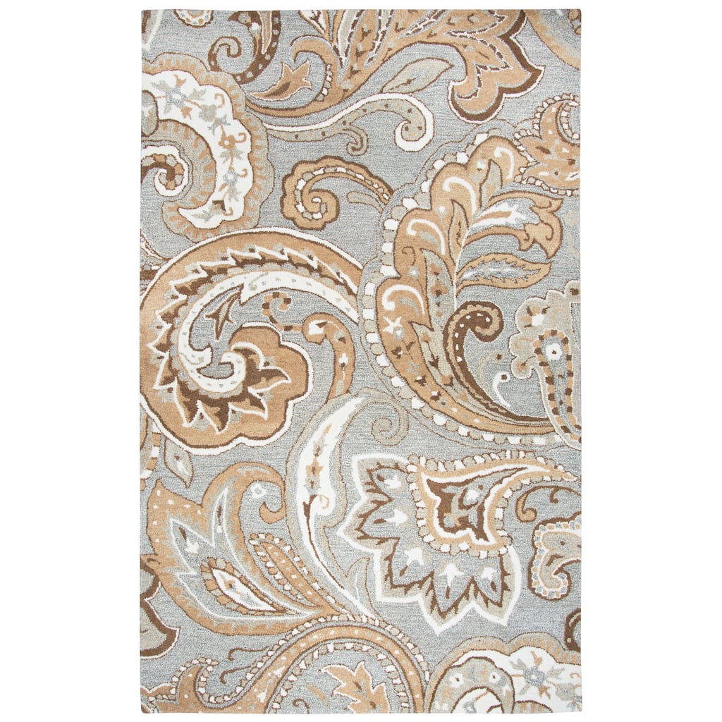 Alora Decor Makalu Collection Paisley Wool Rug