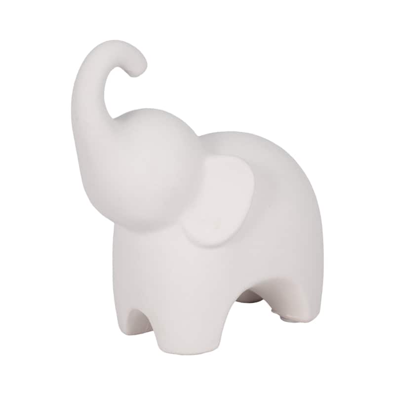 Sagebrook Home Porcelain Elephant Figurines - 7" x 5" x 8"