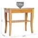 preview thumbnail 7 of 6, HomCom 20" Long Bamboo Wood Shower Bench Seat With Lower Storage Shelf - 10.25*19.75*17.5