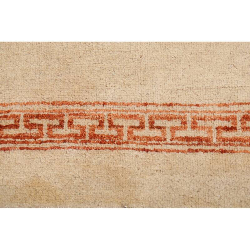 Bordered Geometric Gabbeh Kashkoli Oriental Area Rug Wool Hand-knotted - 3'0" x 5'2"