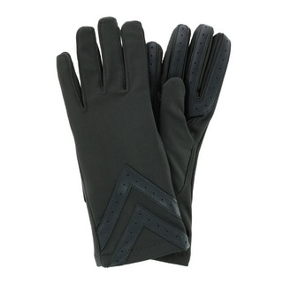 Juniors/’ Tri-Color Striped Fleece Lined Winter Gloves