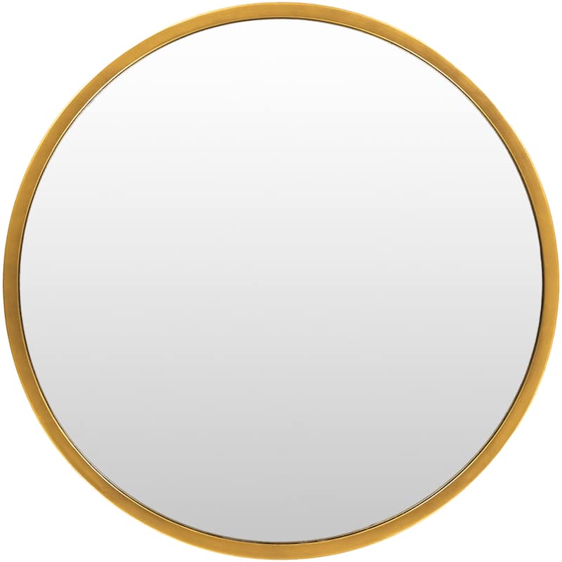 Artistic Weavers Clarissa Classic Modern Gold Distressed Round Mirror