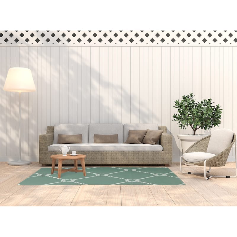 Ahoy! Nautical Indoor/Outdoor Rug