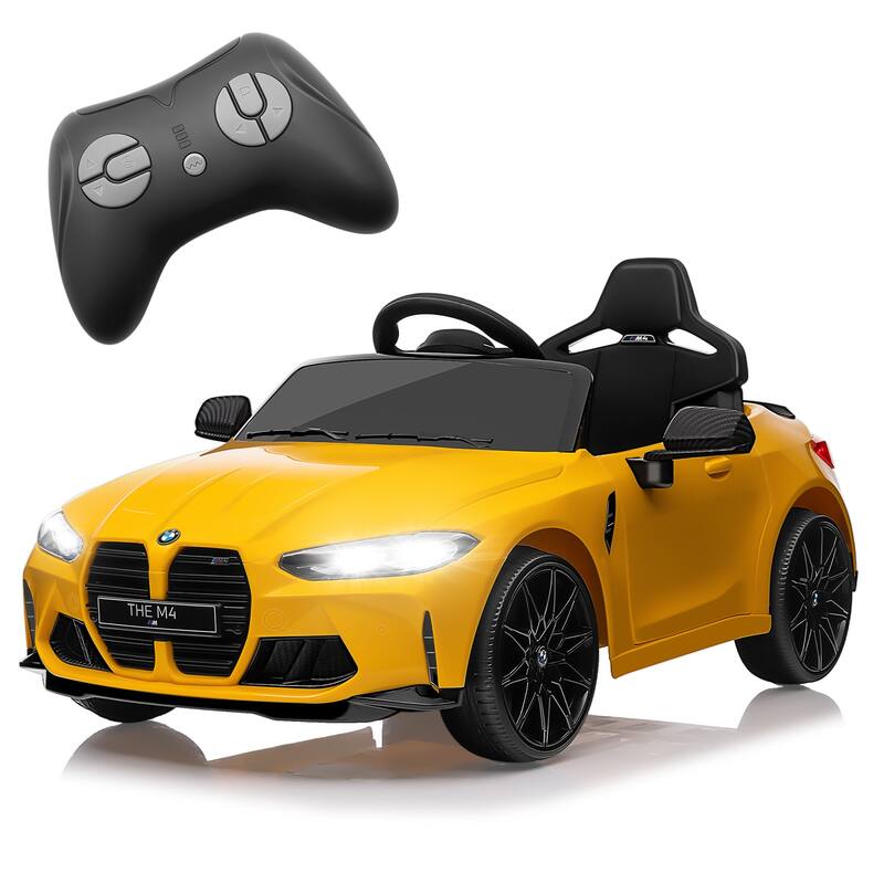 12v Kids ride on toy car Three speed adjustable 2.4G W/Parents Remote Control - Yellow