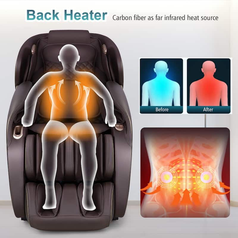 Relaxe Zero Gravity Shiatsu Massage Chair with Heating (SL-Track)