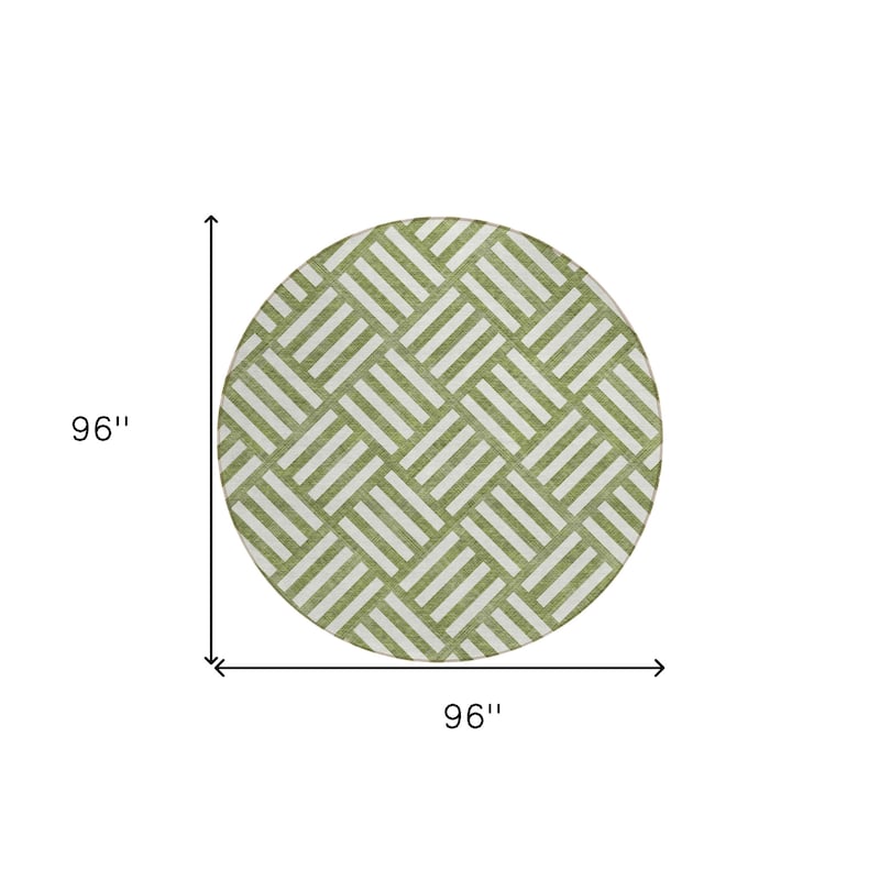 HomeRoots Geometric Transitional Rectangle Outdoor Rug