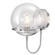 preview thumbnail 2 of 4, Westinghouse Lighting Marla One-Light Brushed Nickel Indoor Wall Fixture