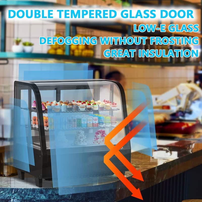 Commercial Countertop Refrigerator Display Case Merchandiser, 3.5 Cu.Ft.