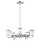 preview thumbnail 2 of 0, Avant 5-Light Chandelier - Polished chrome