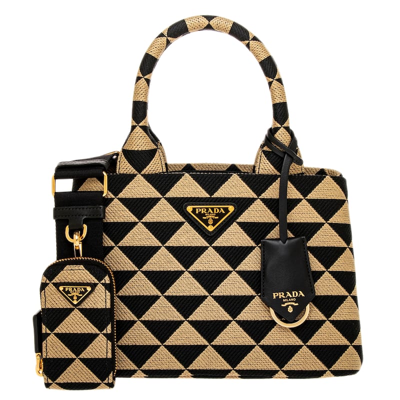 Prada Symbole Jacquard Tote