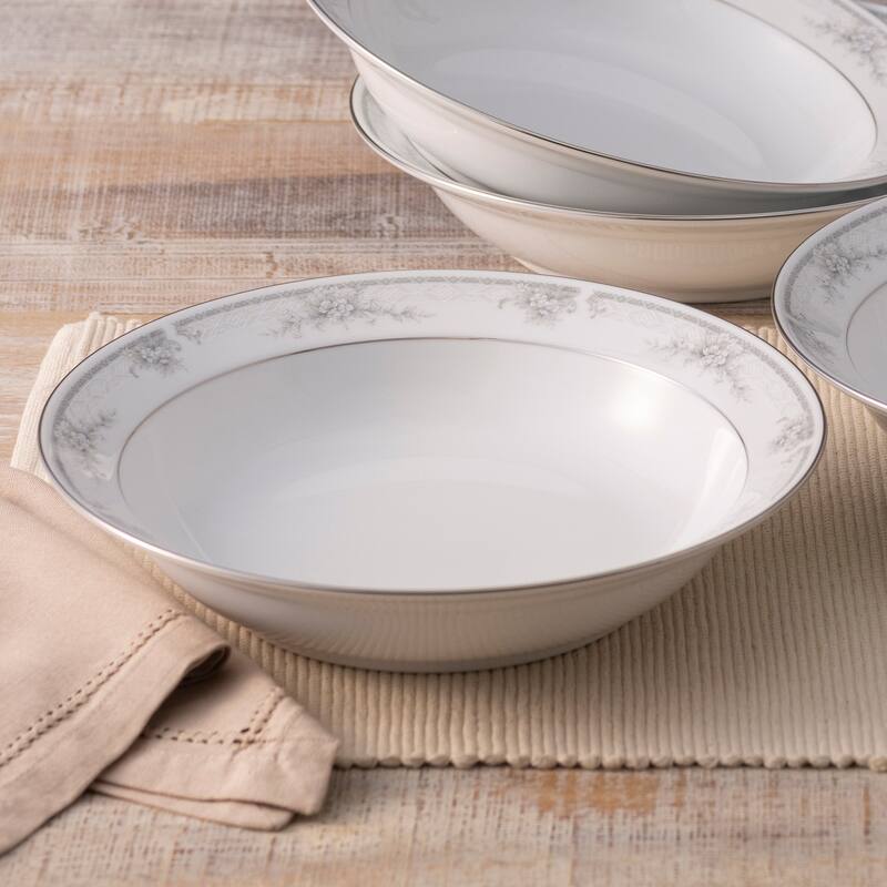 Sweet Leilani Set of 4 Rim Dinner Bowls, 10", 25 oz.
