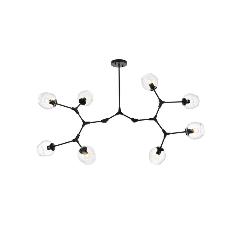 Elegant Lighting 1712G61 Cavoli 8 Light 61" Wide Abstract Chandelier