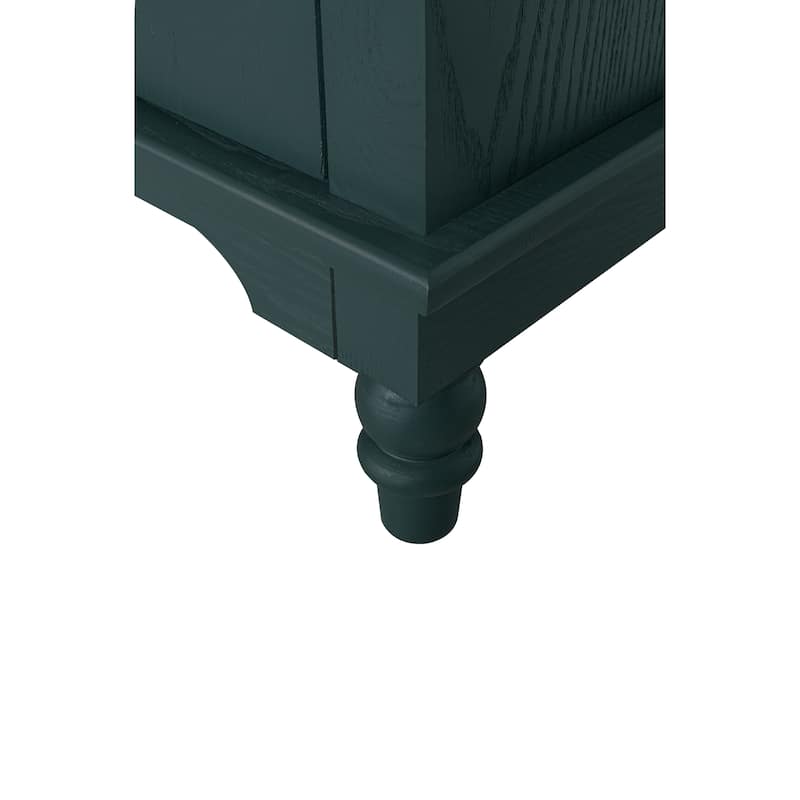 Hollow-Carved 2 Door Accent Cabinet