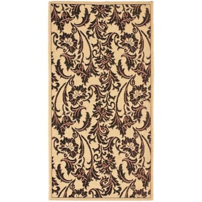 SAFAVIEH Courtyard Nicoleta Indoor /Outdoor Waterproof Patio Backyard Rug - 2'7" x 5'