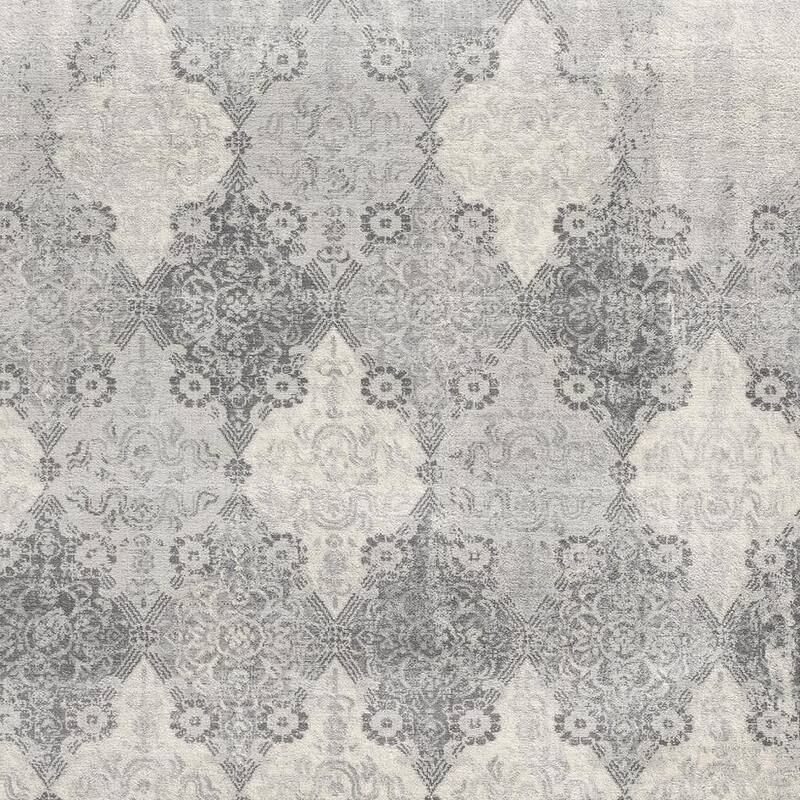 HomeRoots Moroccan Contemporary Square Area Rug - 27.00 in. x 24.00 in. x 0.40 in.