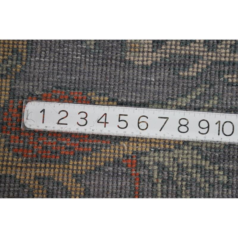 Hand Knotted Oriental 100% Wool Carpet Traditional All-Over Navy Blue & Blues Ziegler Area Rug - 5' 11'' X 4' 1''