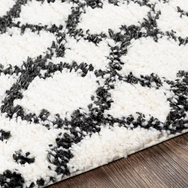 Jai Moroccan Stripe Plush Area Rug