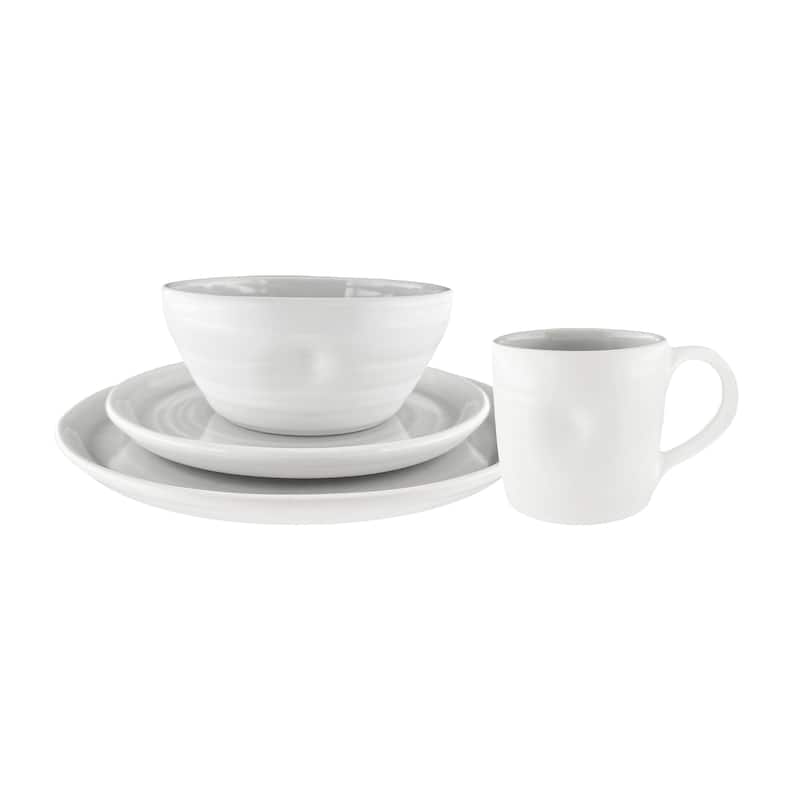 Pinch 4-Piece Place Setting - Grey