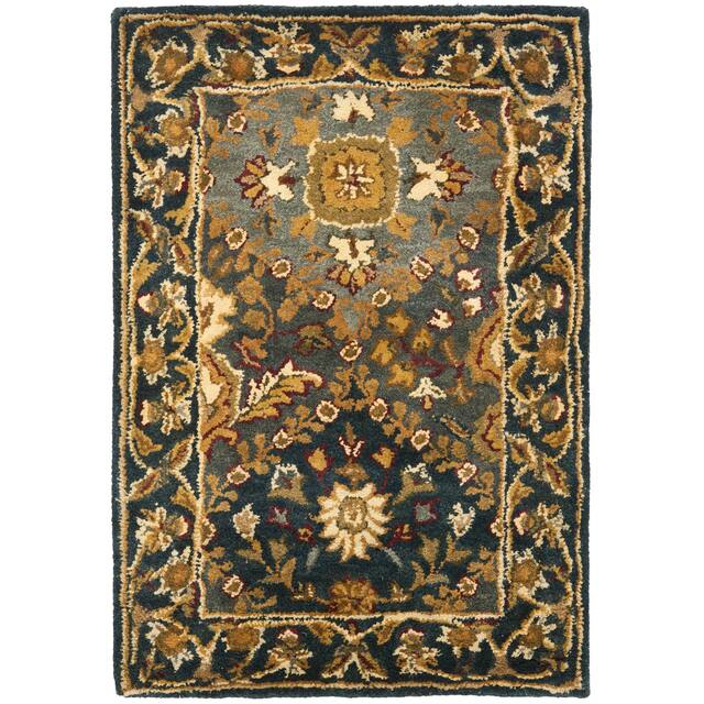 SAFAVIEH Handmade Antiquity Philomena Traditional Oriental Wool Rug - 2' x 3' - Blue