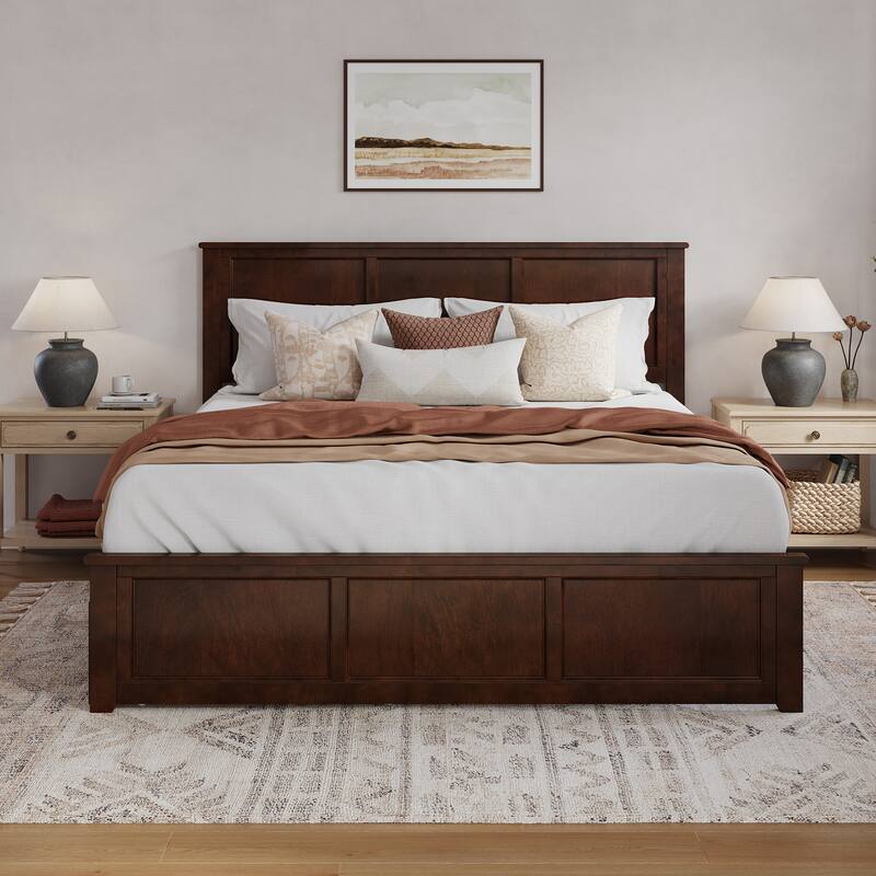 AFI Madison Platform Bed with Matching Footboard & Trundle