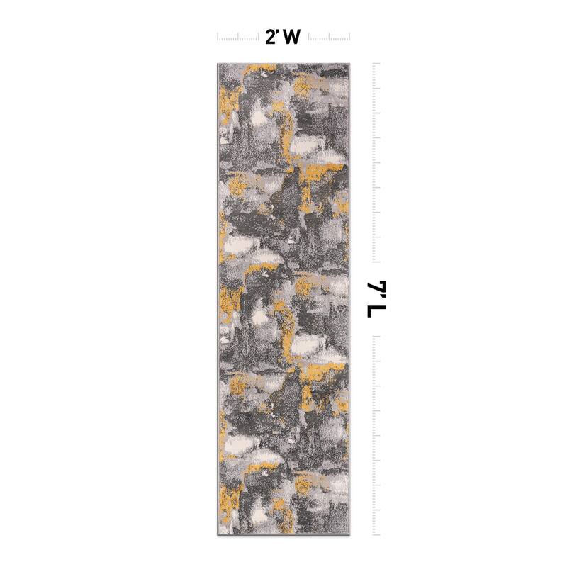 World Rug Gallery Brighton Modern Abstract Area Rug