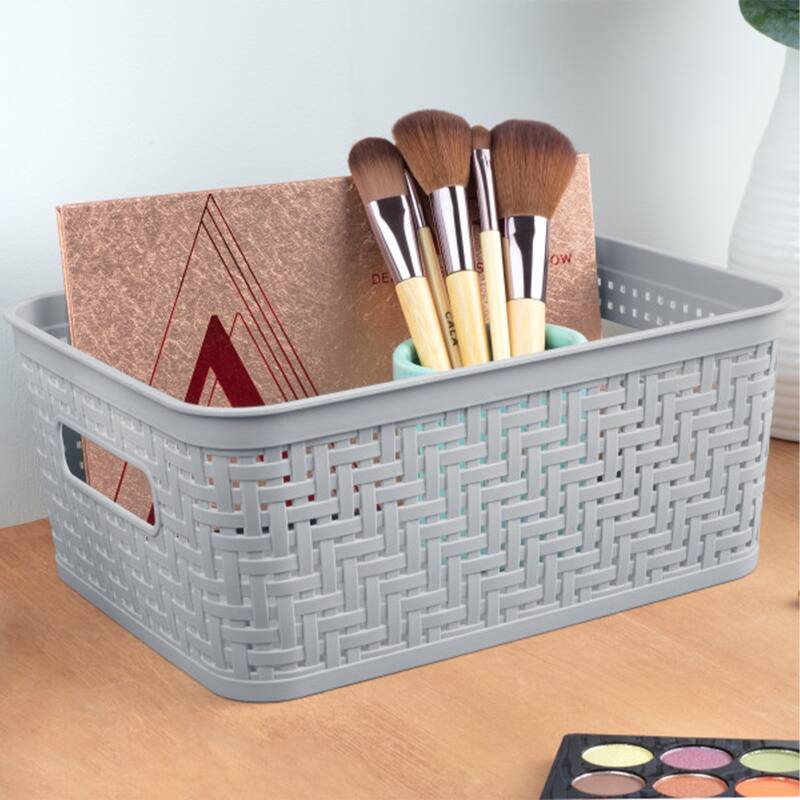 Sterilite 10x8x4.25 In Rectangular Short Basket for Home Organization (24 Pack) - 24 Pack