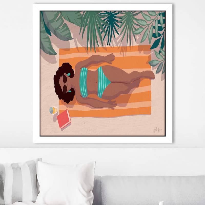 "Beach Babes III (Square)" Print on Acrylic