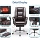 preview thumbnail 25 of 57, EROMMY Heated Massage Executive Office Chair, PU Leather with Retractable Footrest