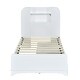 preview thumbnail 11 of 12, Platform Bed Frame with Drawers and Light Strip