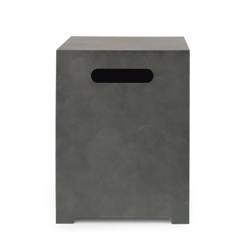 Wellington Outdoor Metal Tank Holder Side Table by Christopher Knight Home