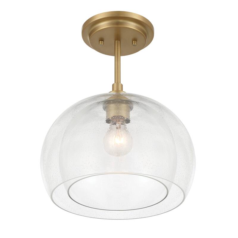Minka Lavery 2725 Glint 12" Wide Pendant / Converts to Semi-Flush