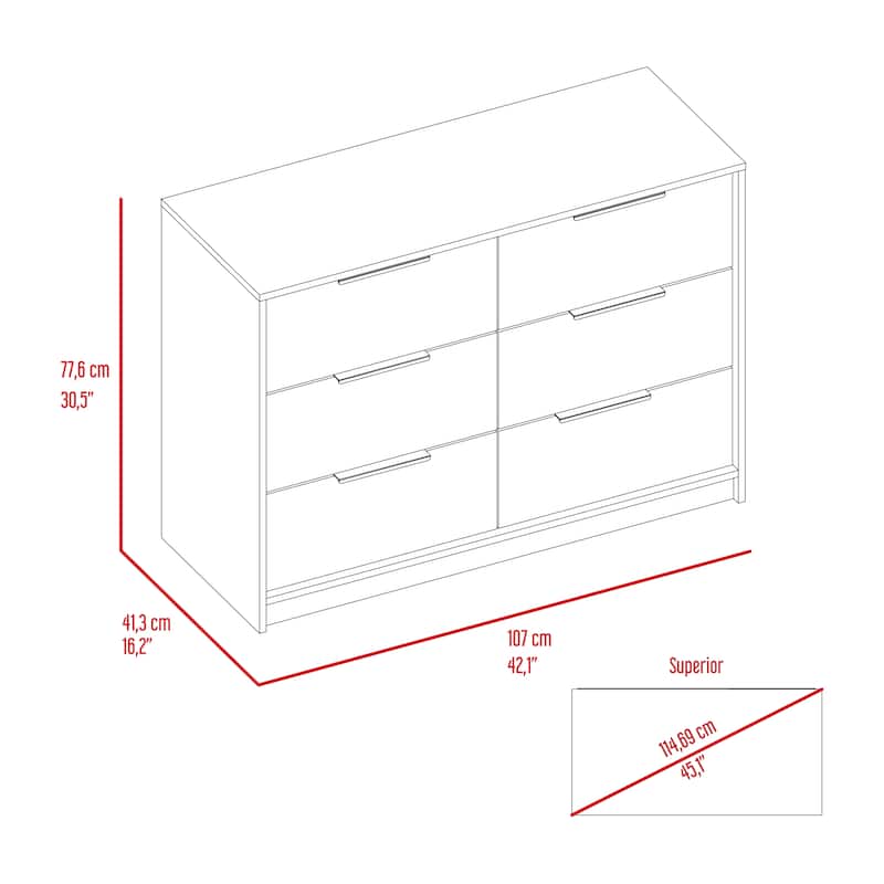 4-Drawer Double Dresser
