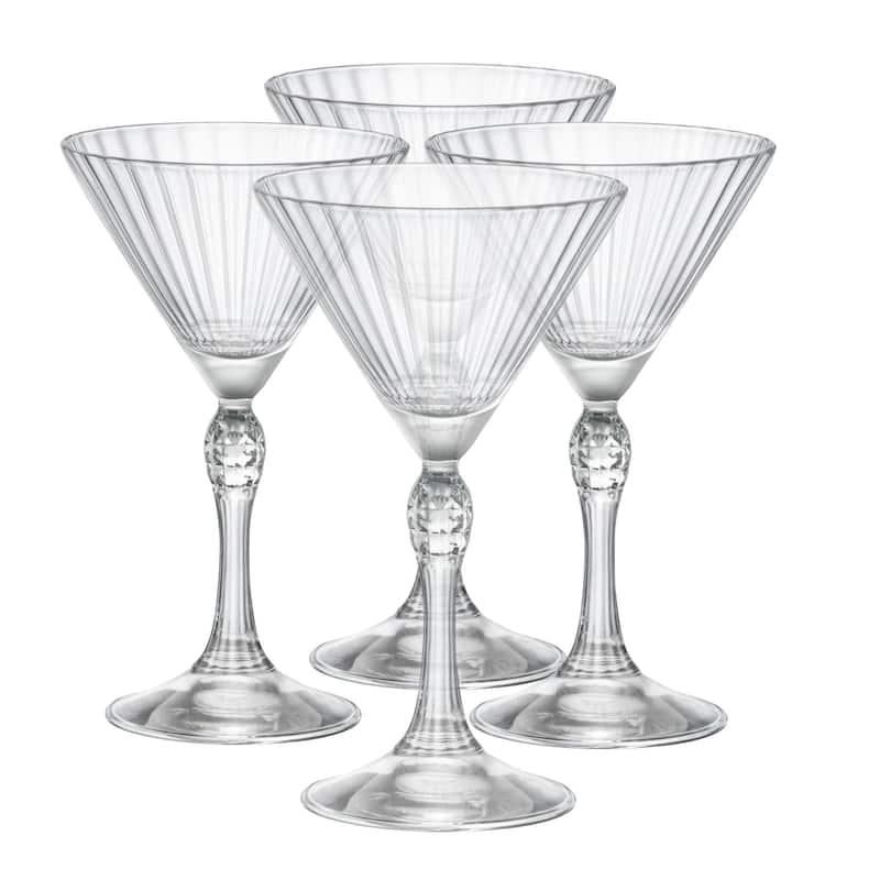 Bormioli Rocco Set of 4 America 20s Martini Glasses