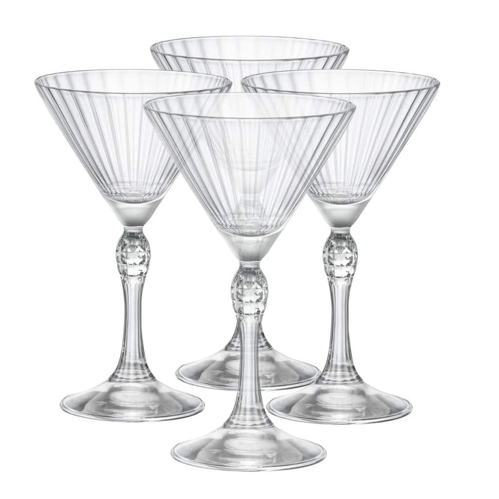 Bormioli Rocco Set of 4 America 20s Martini Glasses
