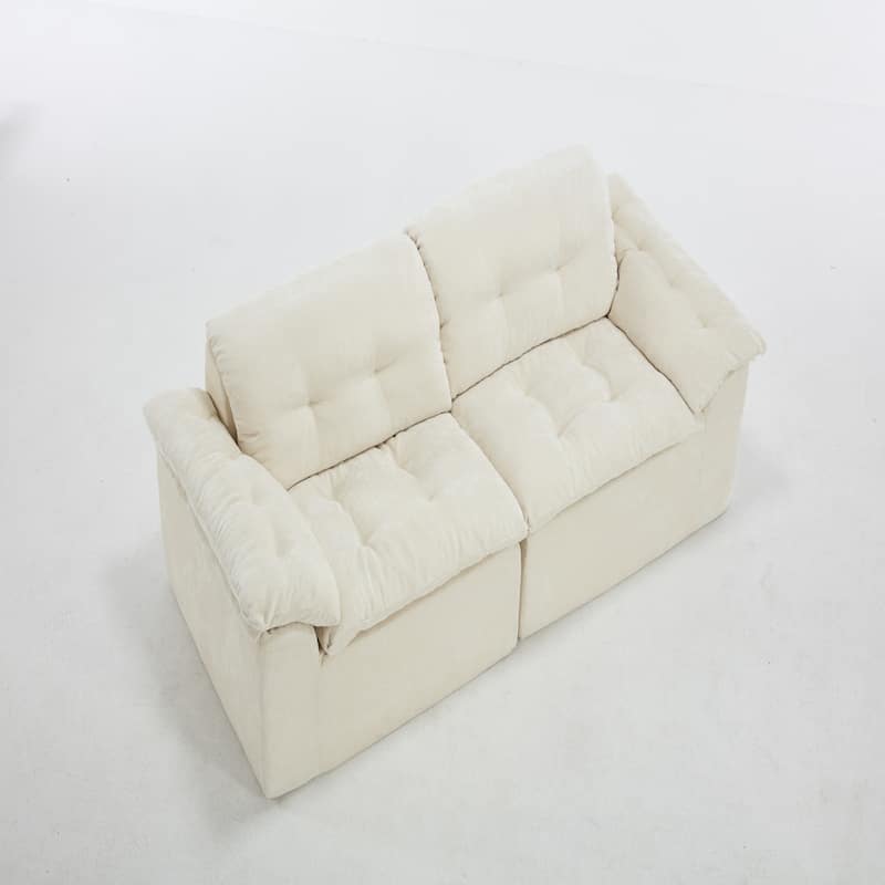 Modular Convertible Cushioned Sleeper Sofa Set