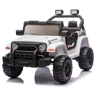 Dual-Drive Ride-On Car for Toddlers with Parental Remote, Music, and LED Lights
