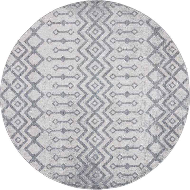 Gematria Moroccan Geometric Indoor Area Rug