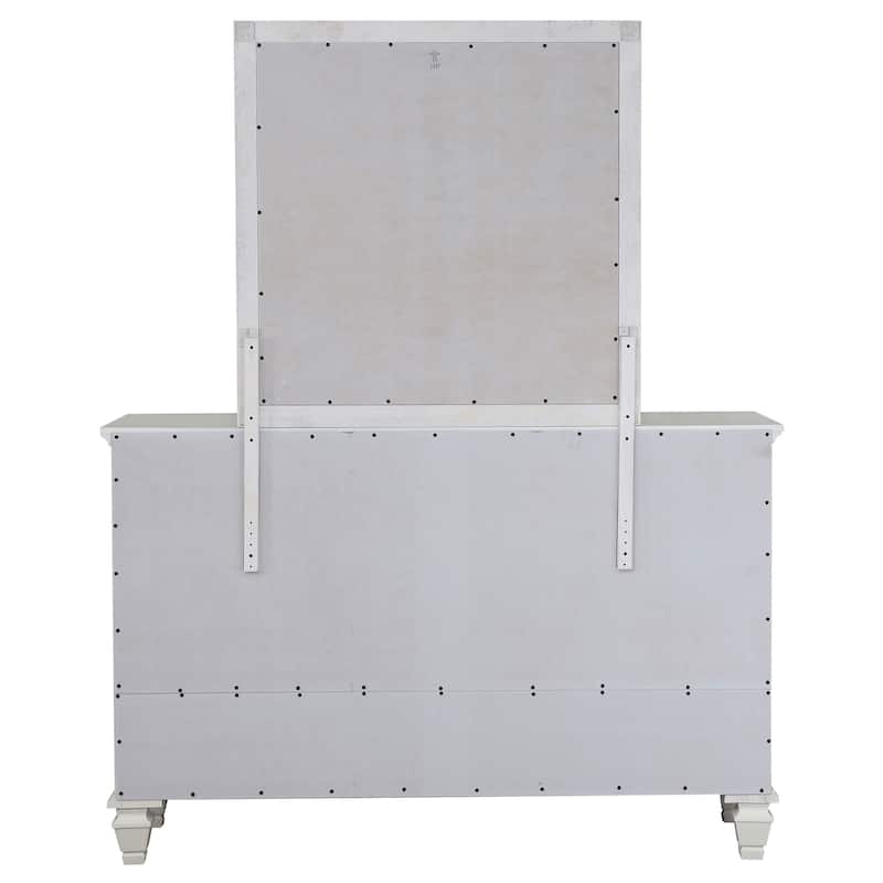Sandy Beach Coastal Wood 11-drawer Bedroom Dresser