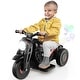 preview thumbnail 22 of 38, Gymax 6V Kids Bubble Car Electric Ride on Motorcycle w/ Music Button &