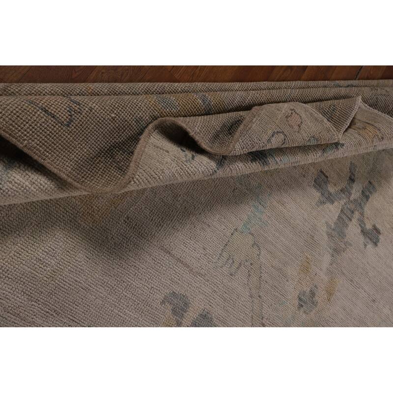 Vegetable Dye Oushak Oriental Area Rug Hand-Knotted Wool Carpet - 8'5"x 10'0"