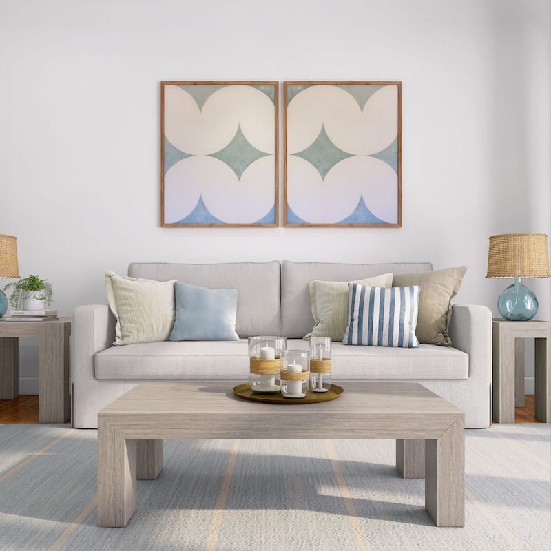 Plank and Beam Modern Rectangular Coffee Table - 48" x 24"
