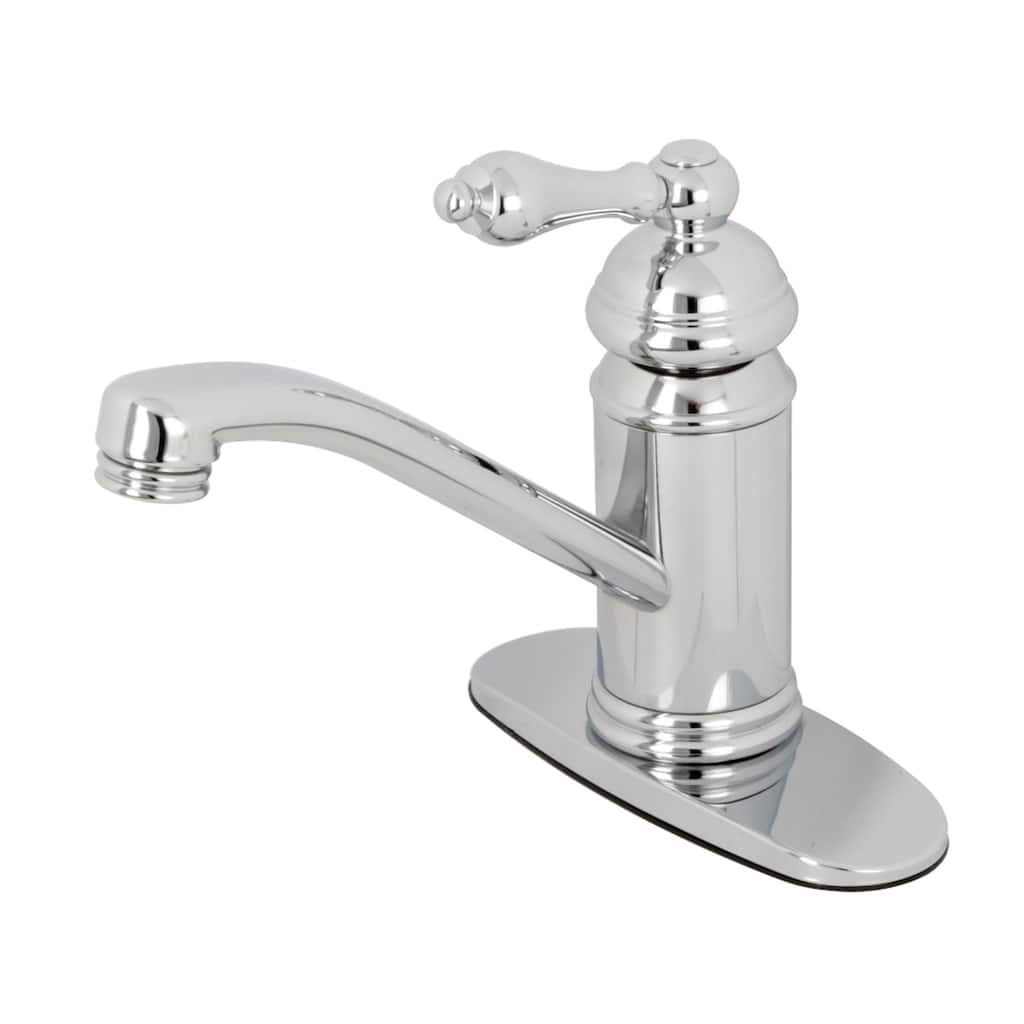 Vintage Single-Handle Bathroom Faucet with Push Pop-Up