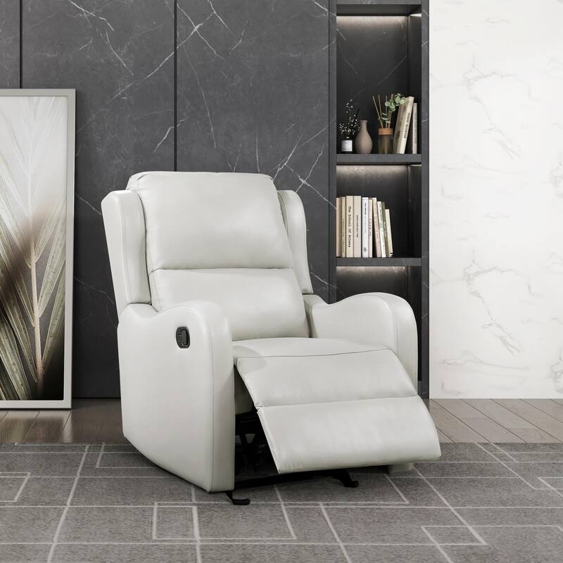 Faux Leather Manual Recliner for Living Room