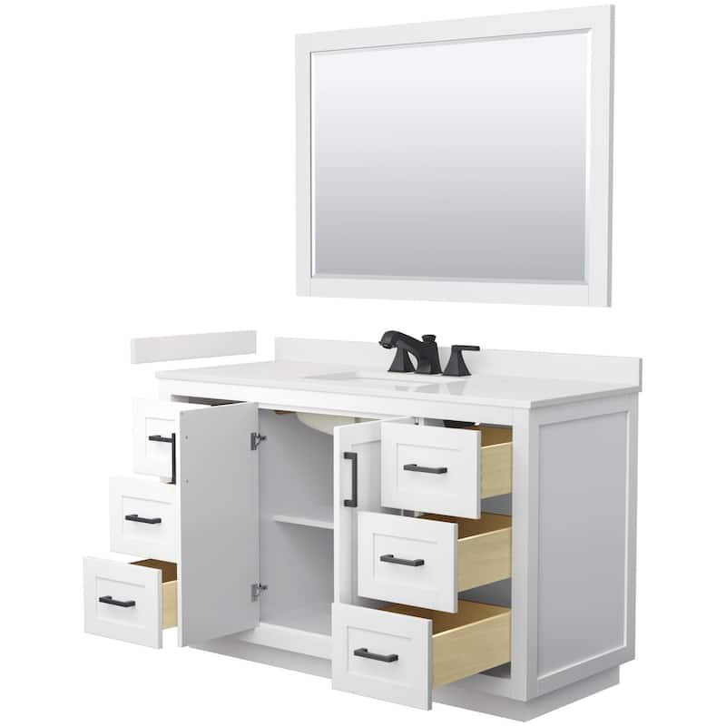 Wyndham Collection WCF292954S-QTZ-US3M46 Miranda 54" Free Standing