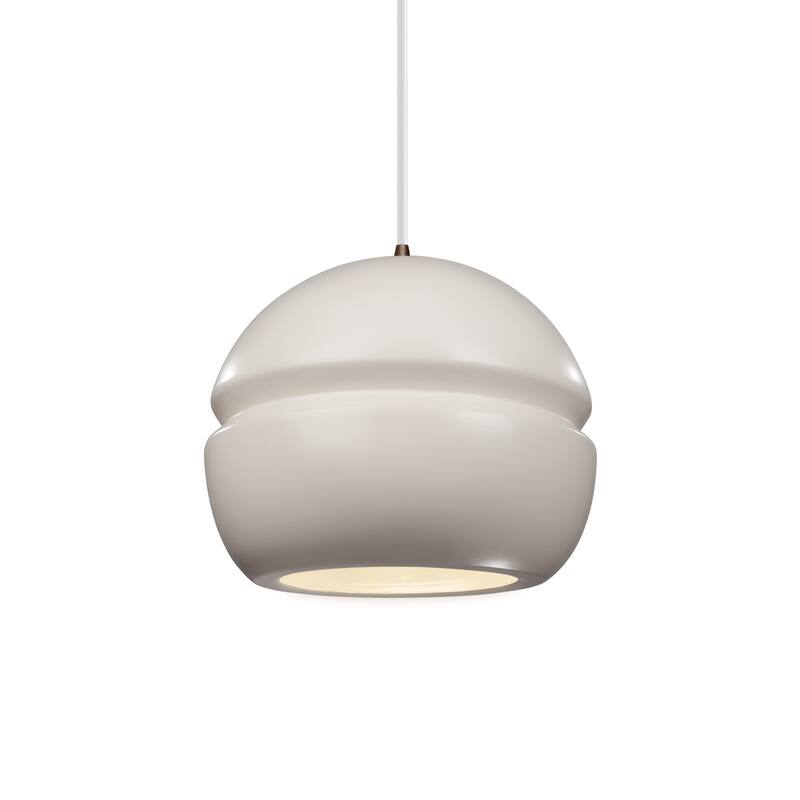 Carson Carrington Sallebacka 1-light Dark Bronze Small Pendant - Dark Bronze, Matte White, White
