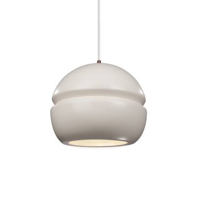 Carson Carrington Sallebacka 1-light Dark Bronze Small Pendant - Dark Bronze, Matte White, White